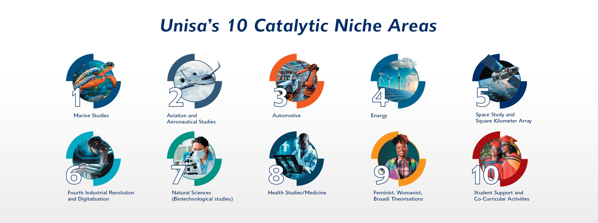 Unisa's 10 Catalytic Niche Areas
