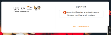 The new login screen